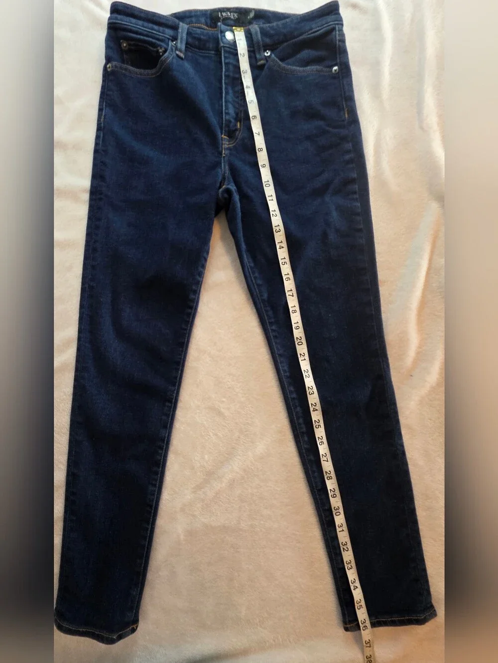 Lauren Ralph Lauren Women's Dark Wash Skinny Jeans Size 6 Stretch Denim